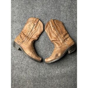 Mens Cowboy Boots Durango Brown Leather Western RD5022, Size US 8 M